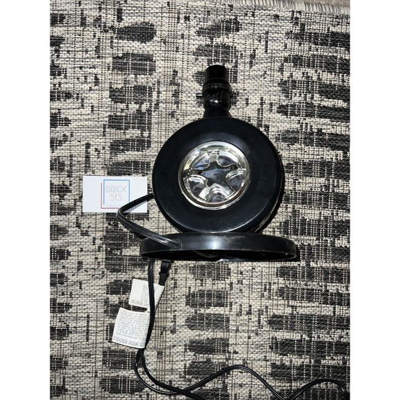 Vintage NASCAR Racing Lamp Tire Checkered Night Light Desk Lamp 1998 - Picture 4 of 4